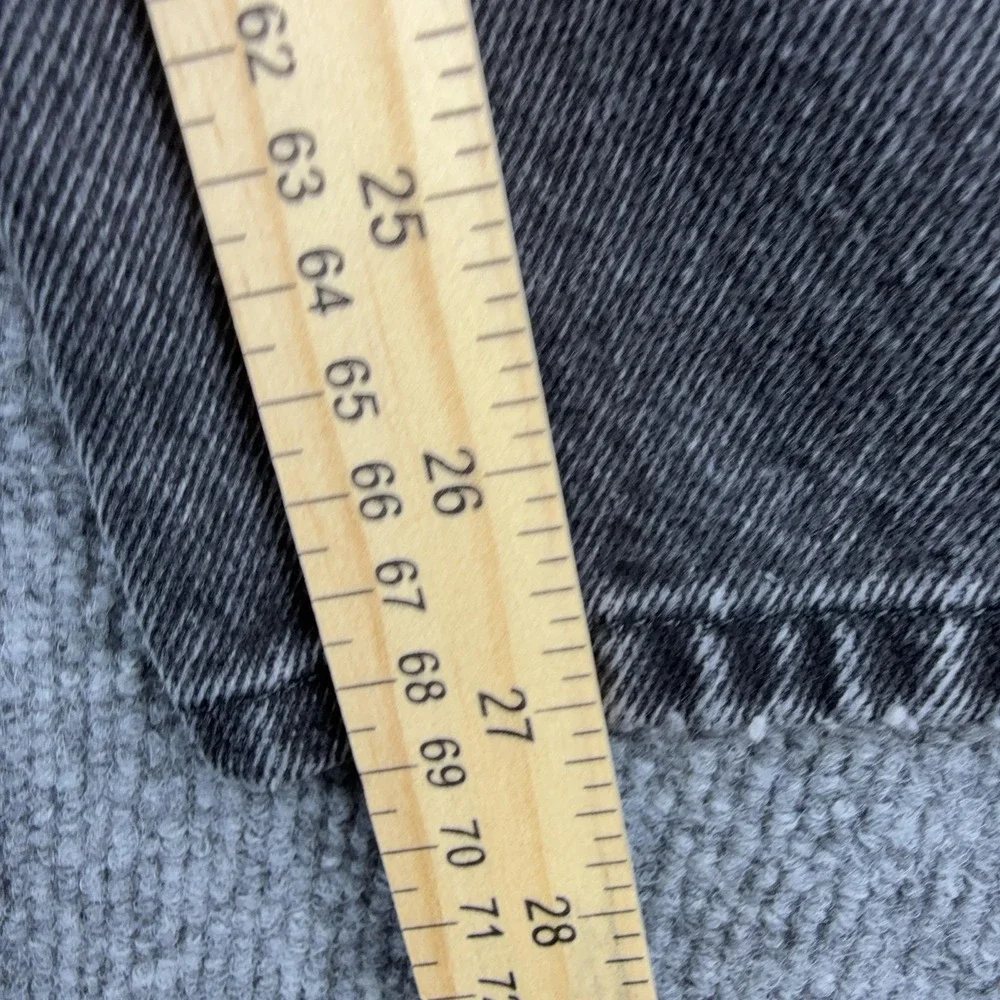VTG Faded‎ Glory Jeans Womens 26W Charcoal Wash High Rise Relaxed Tapered Denim